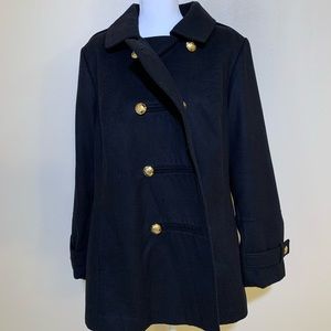 Lane Bryant Pea Coat w/ Gold Buttons